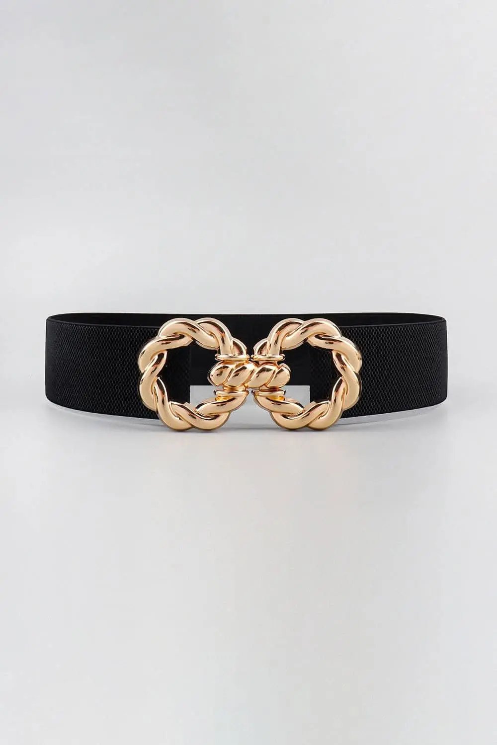 Elastic belt with zinc alloy buckle - Love Salve 