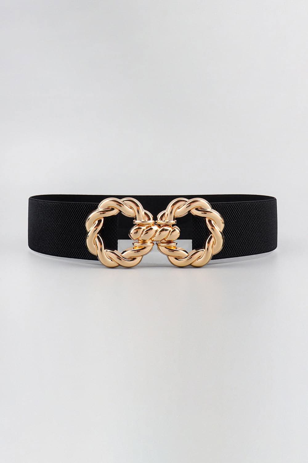 Elastic belt with zinc alloy buckle - Love Salve 