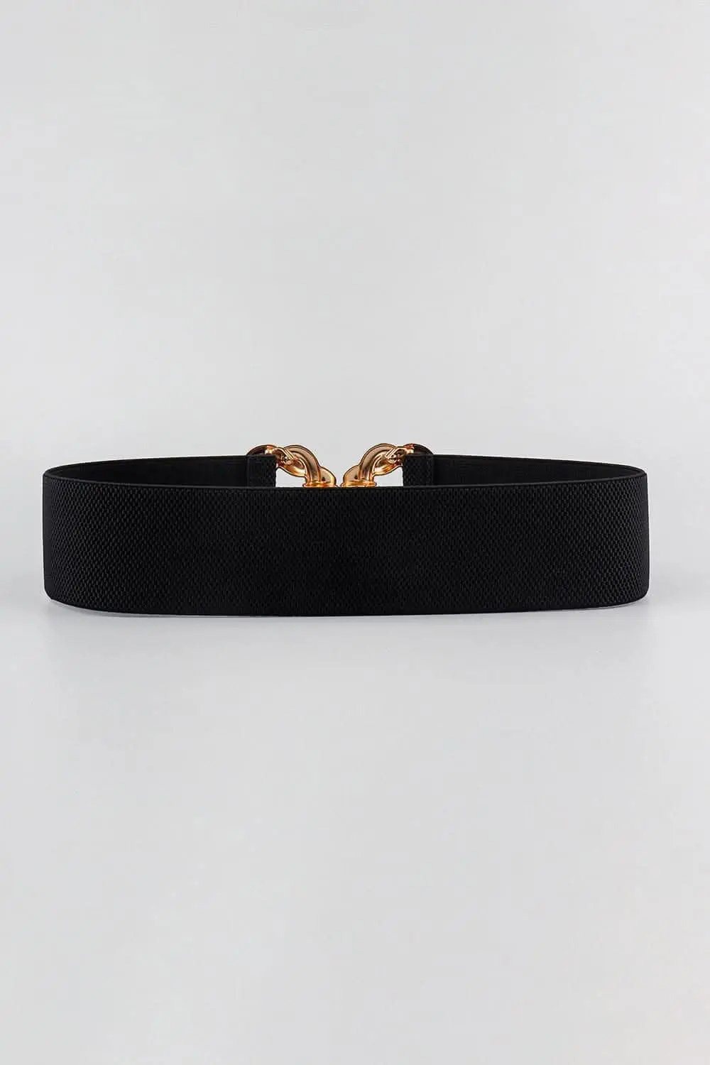 Elastic belt with zinc alloy buckle - Love Salve 