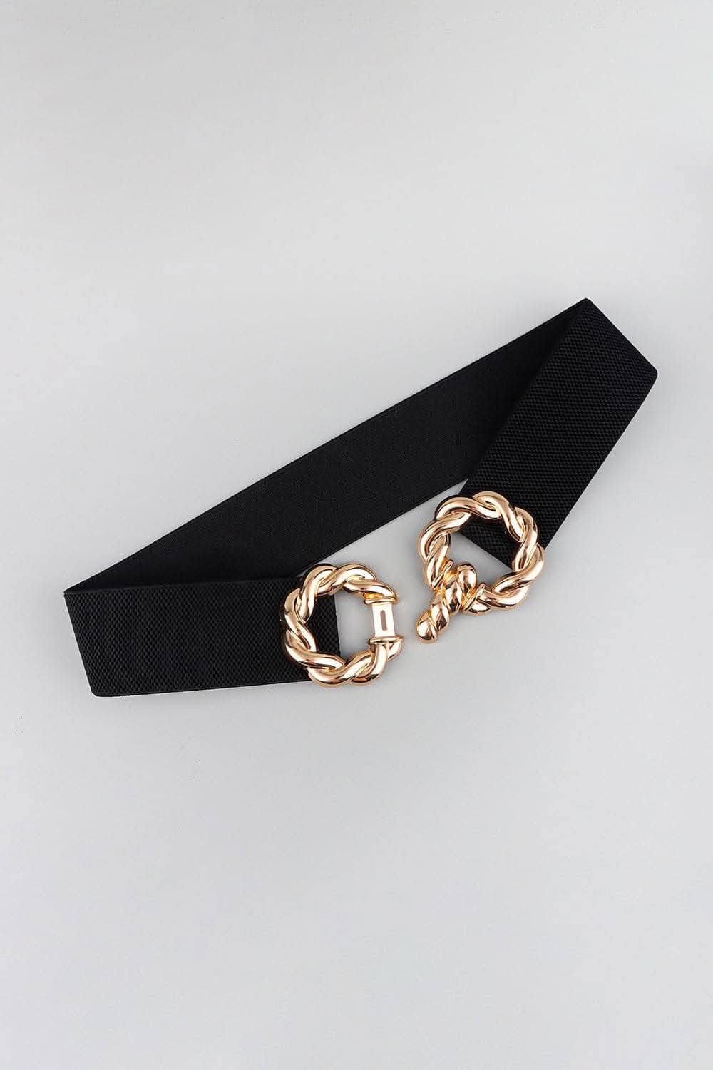 Elastic belt with zinc alloy buckle - Love Salve 