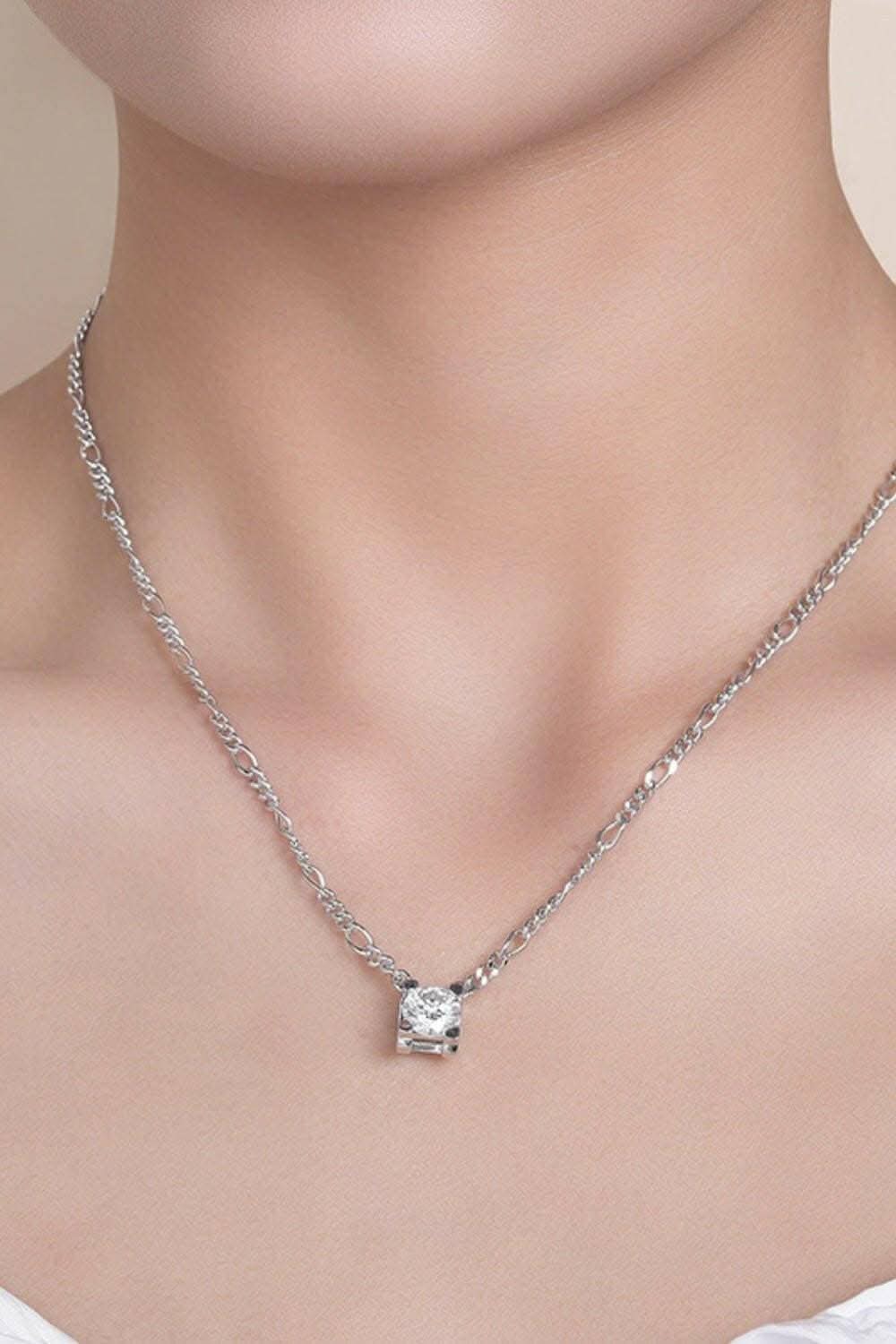 Elegant 2 Carat Moissanite Necklace - Love Salve 