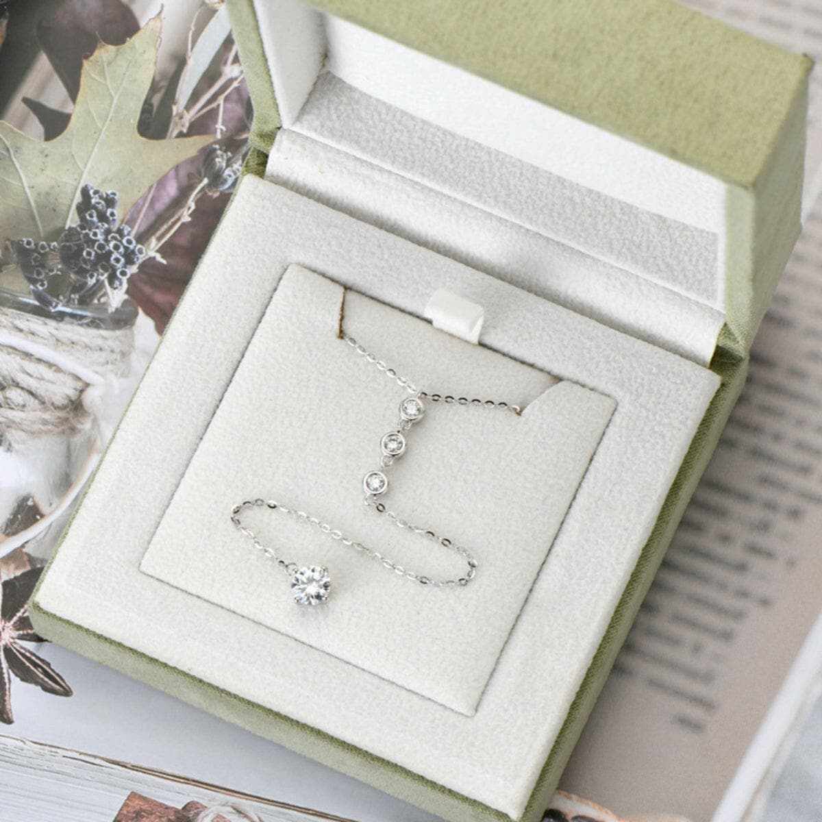 Elegant Moissanite Drop Necklace - Love Salve 