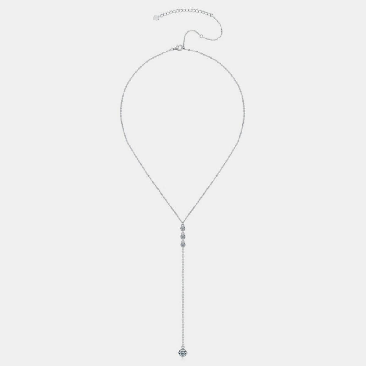 Elegant Moissanite Drop Necklace - Love Salve 