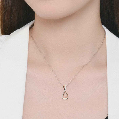 Elegant Moissanite Infinity Pendant - Love Salve 