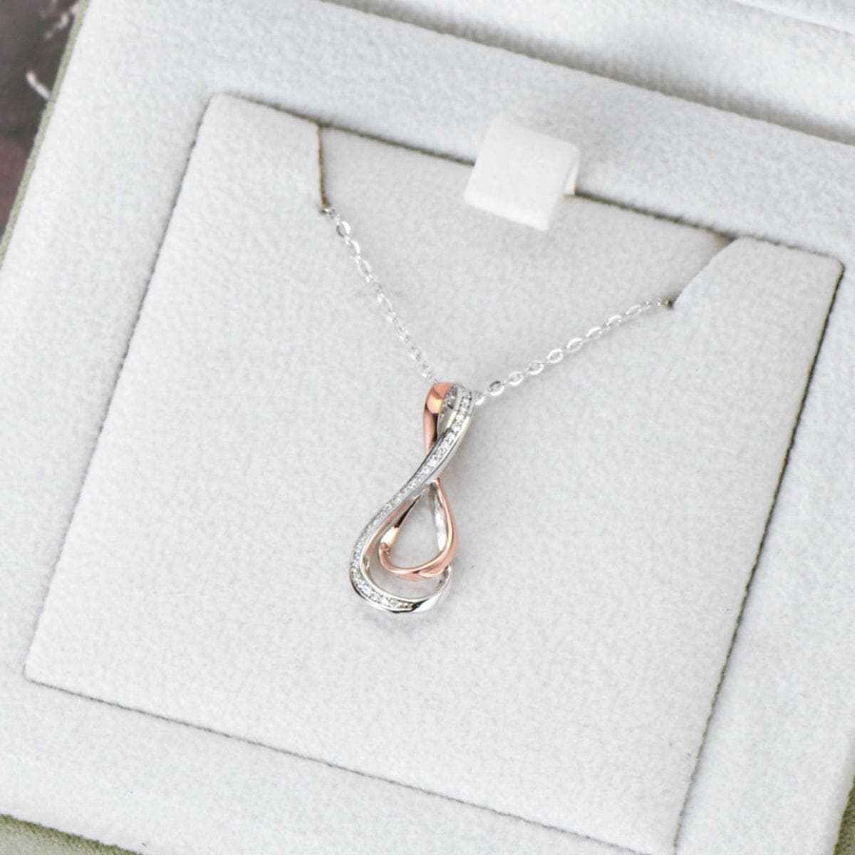 Elegant Moissanite Infinity Pendant - Love Salve 