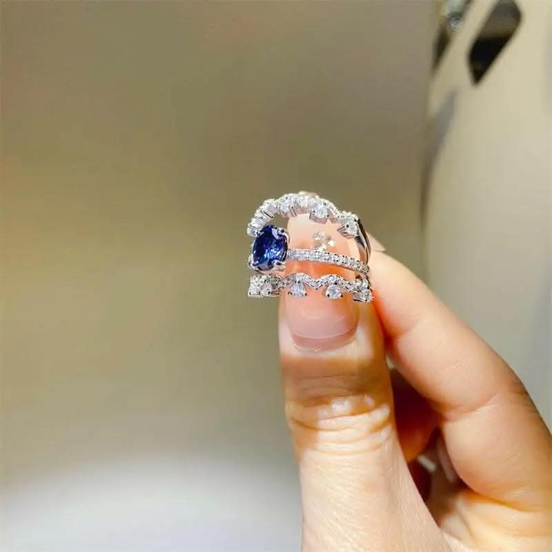 Elegant Moissanite Ring 1 Ct - Love Salve 