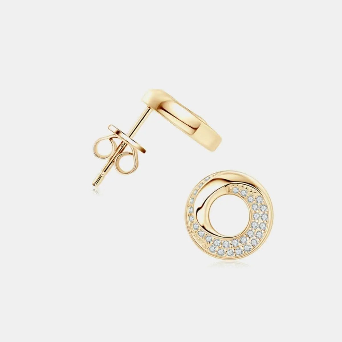 Elegant Moissanite Studs in Silver - Love Salve 