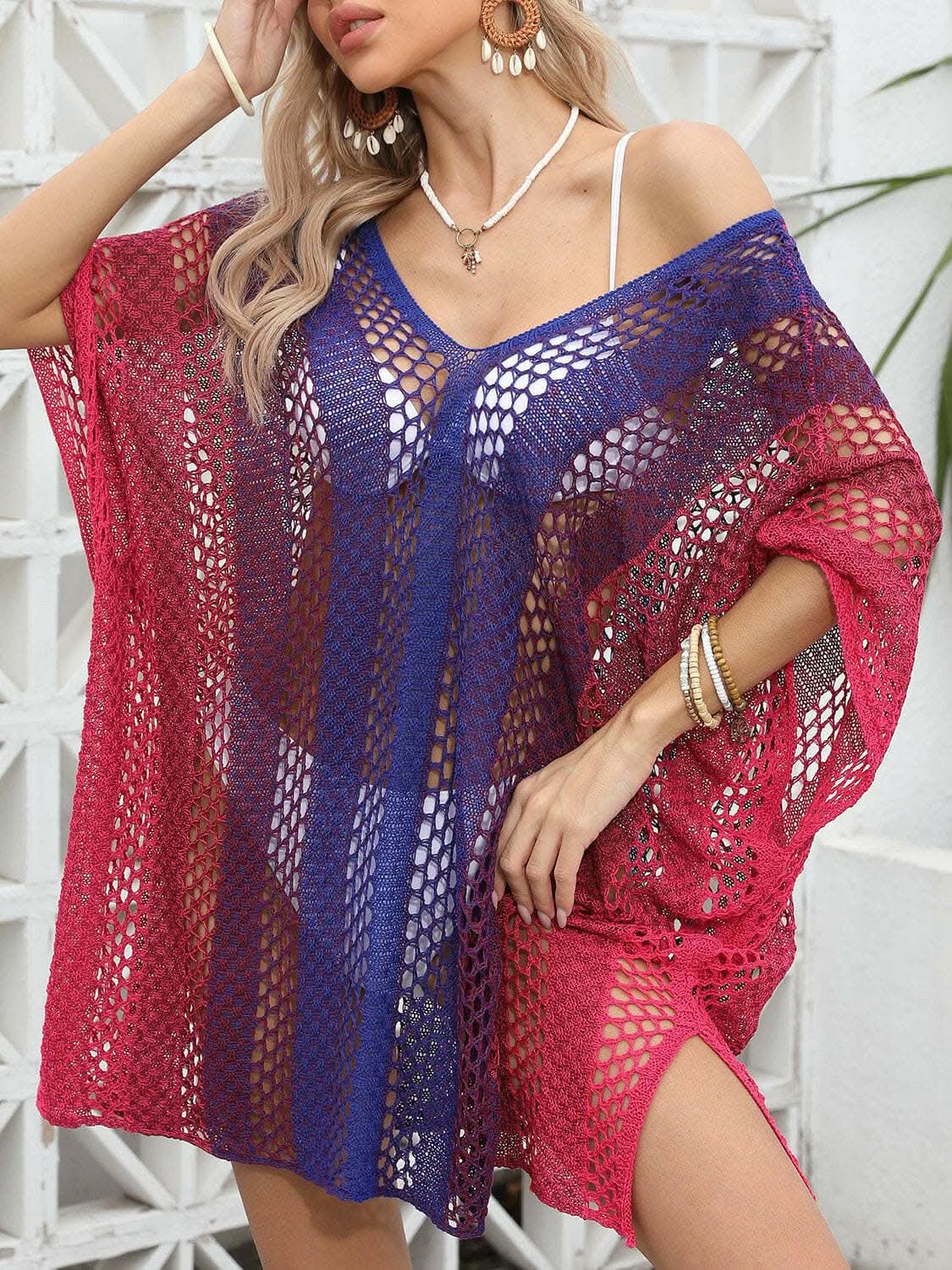 Elegant Openwork Beach Cover-Up - Love Salve 