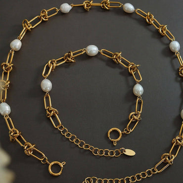 Elegant Pearl Charm Necklace - Love Salve 