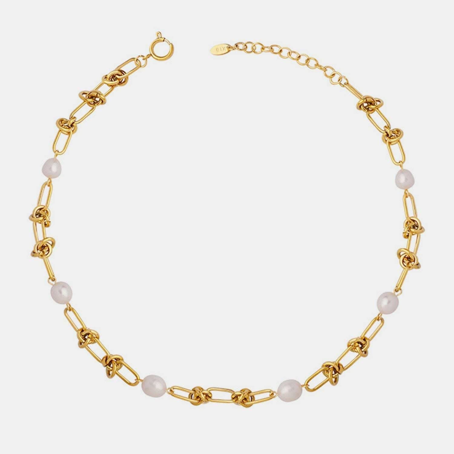 Elegant Pearl Charm Necklace - Love Salve 