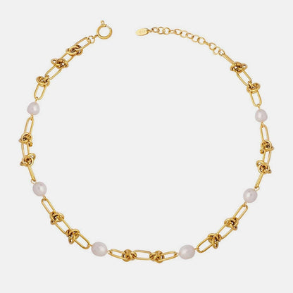 Elegant Pearl Charm Necklace - Love Salve 