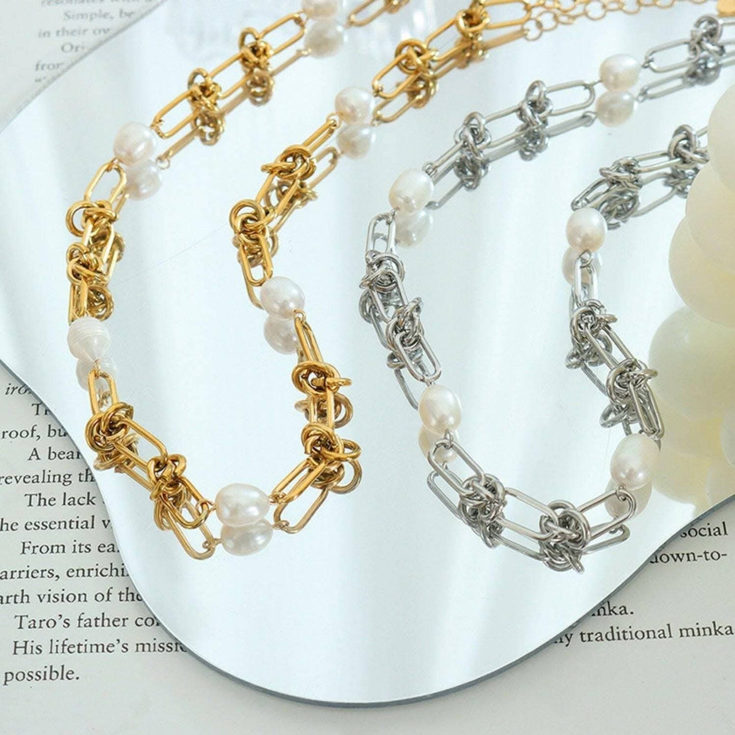 Elegant Pearl Charm Necklace - Love Salve 