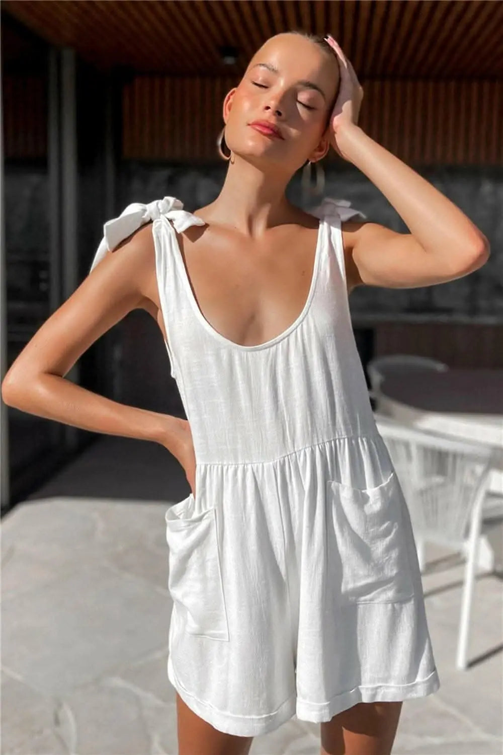 Elegant Scoop Neck Jumpsuit - Love Salve 