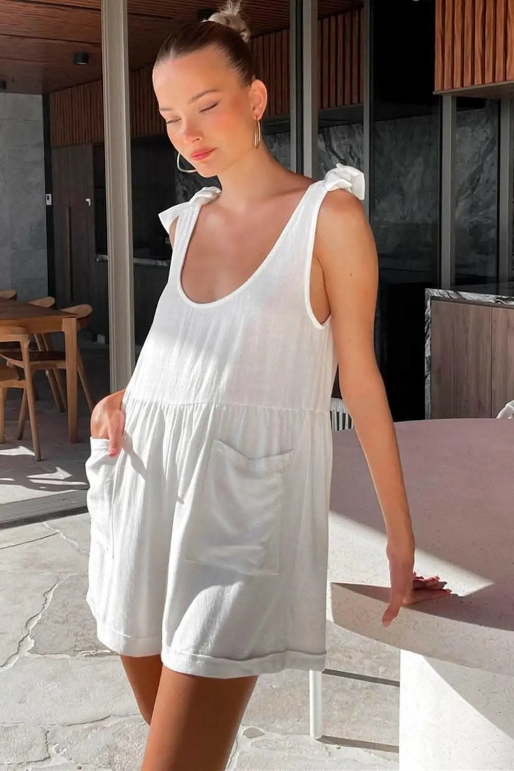 Elegant Scoop Neck Jumpsuit - Love Salve 