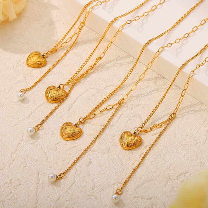 Elegant heart pendant necklace - Love Salve 