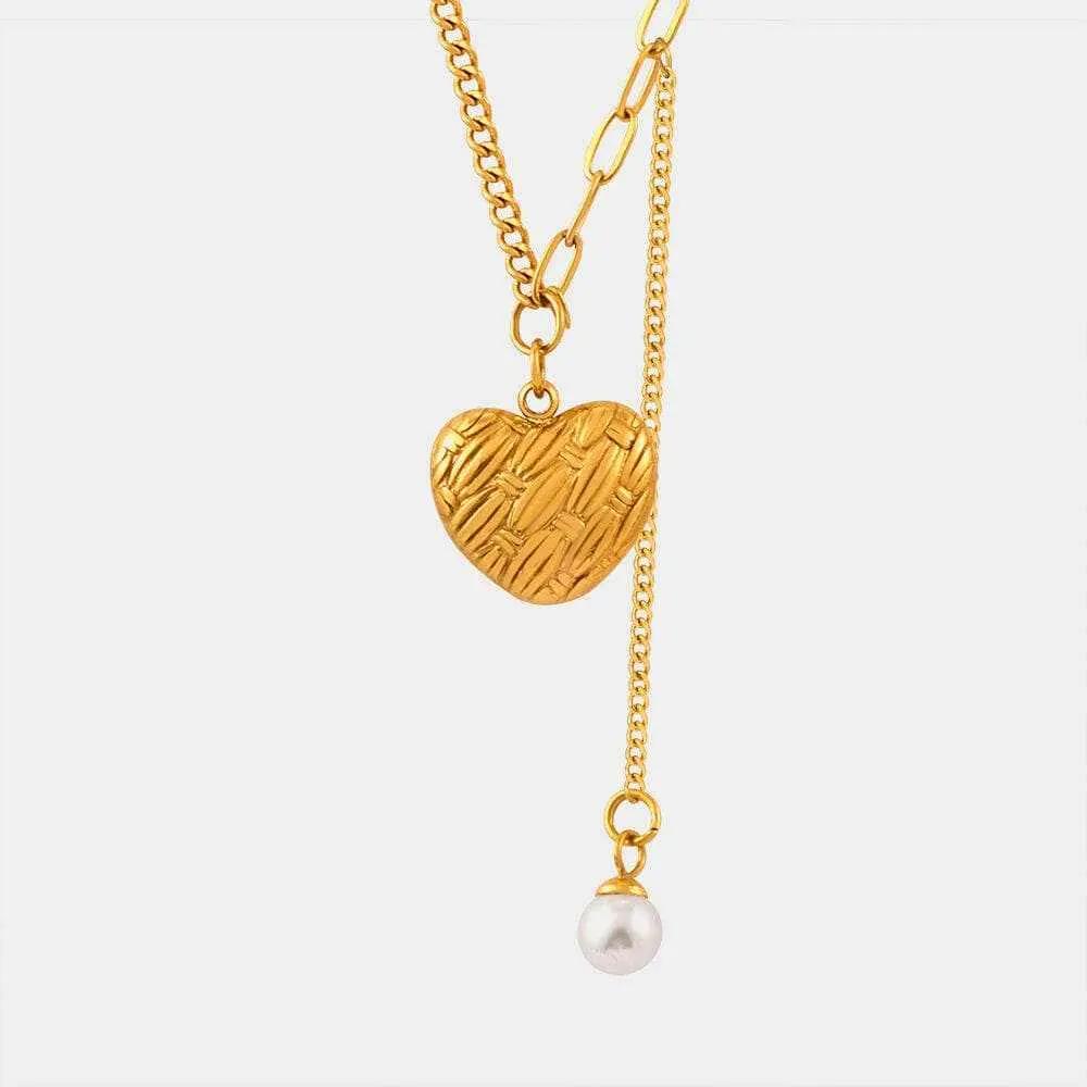 Elegant heart pendant necklace - Love Salve 