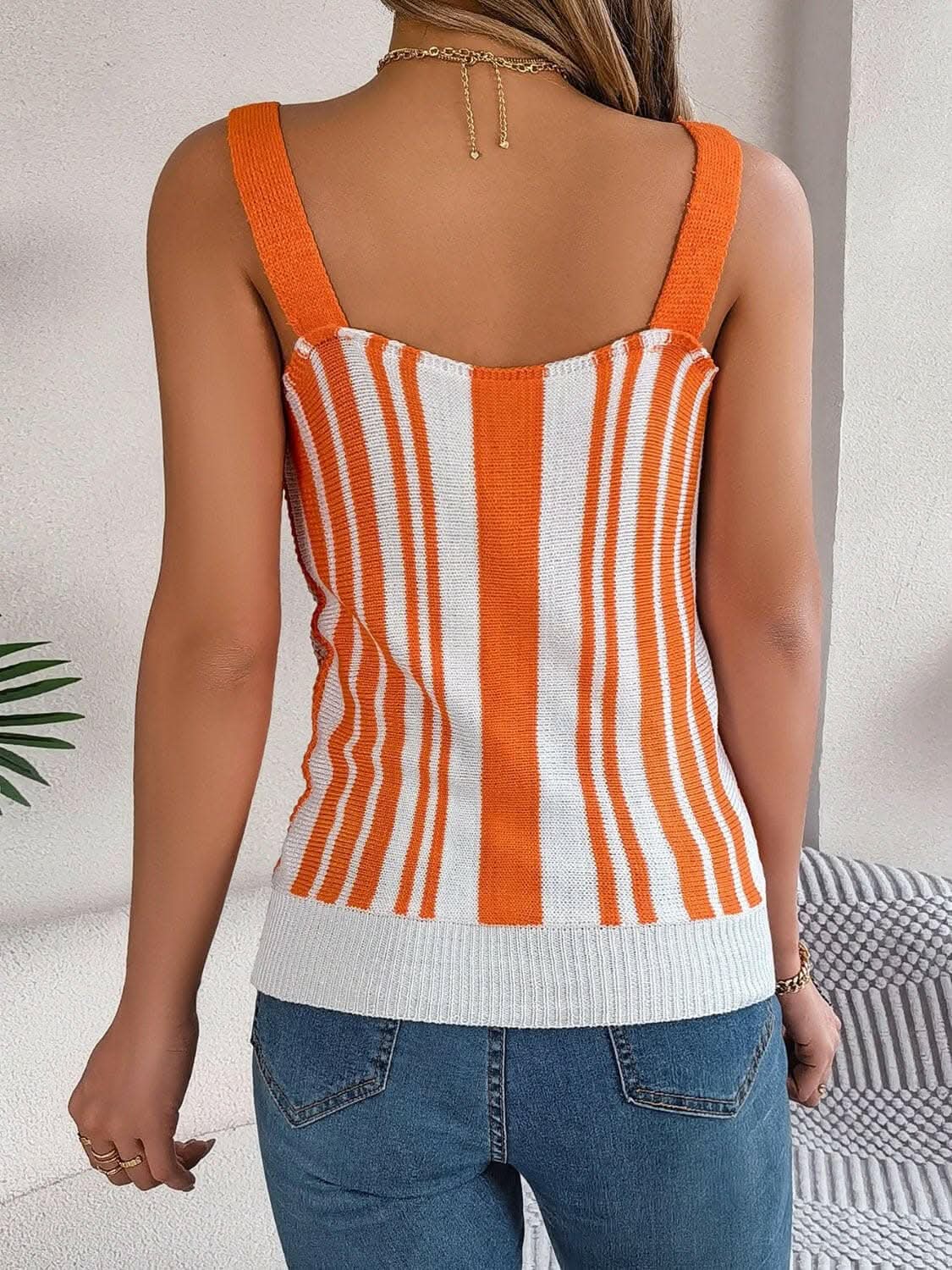 Elegant sheer v-neck tank top - Love Salve 