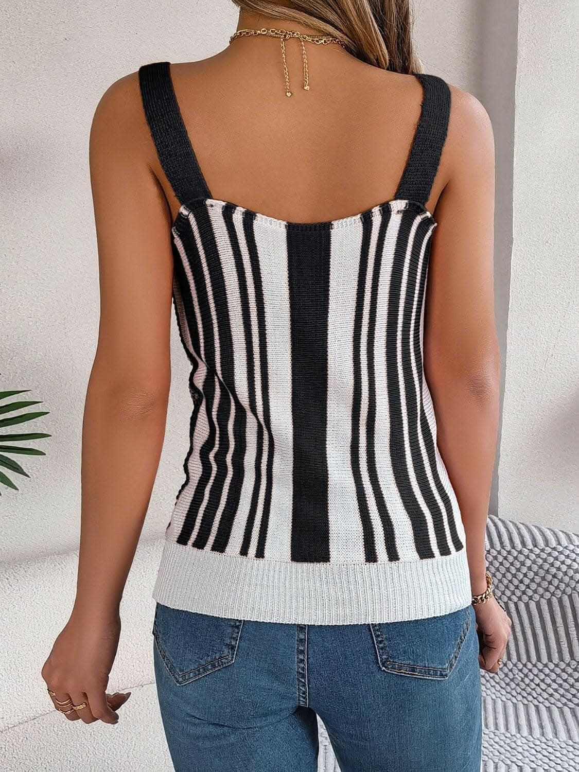 Elegant sheer v-neck tank top - Love Salve 