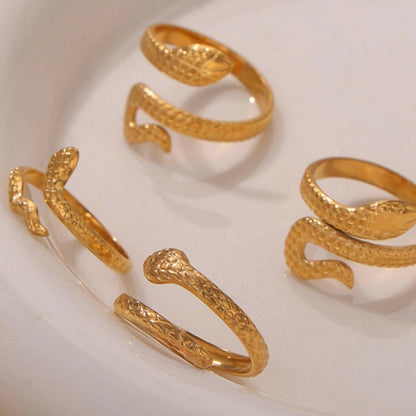 Elegant snake bypass ring - Love Salve 
