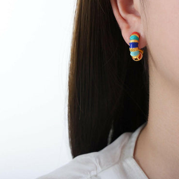 Elegant titanium hoop earrings - Love Salve 