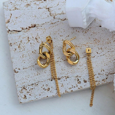 Elegant titanium steel earrings - Love Salve 