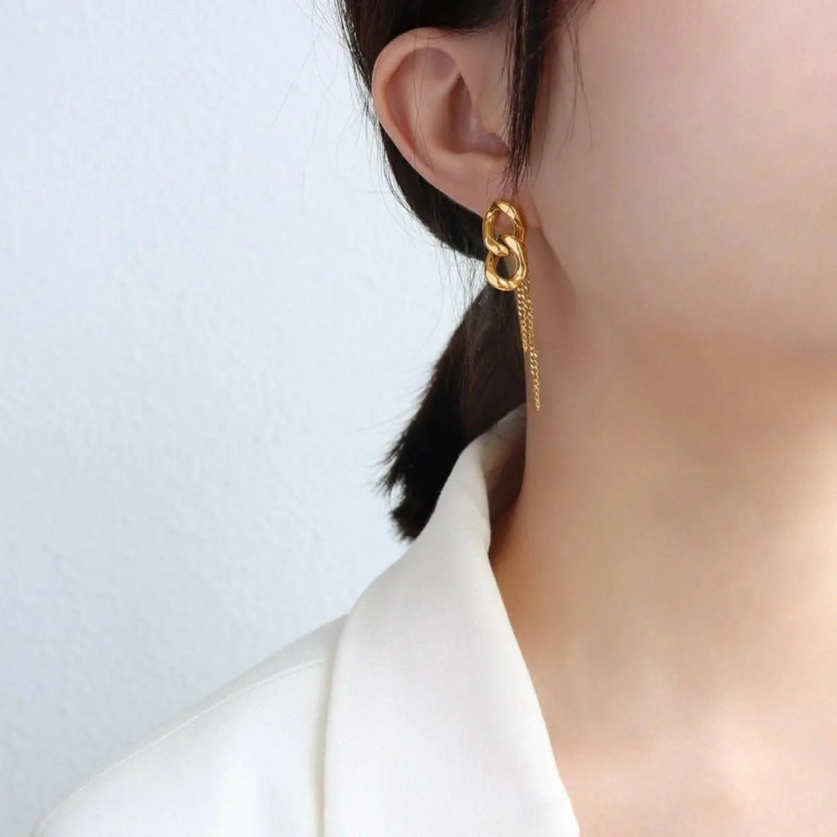 Elegant titanium steel earrings - Love Salve 