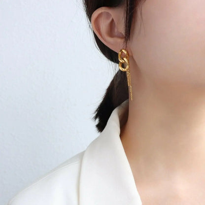 Elegant titanium steel earrings - Love Salve 