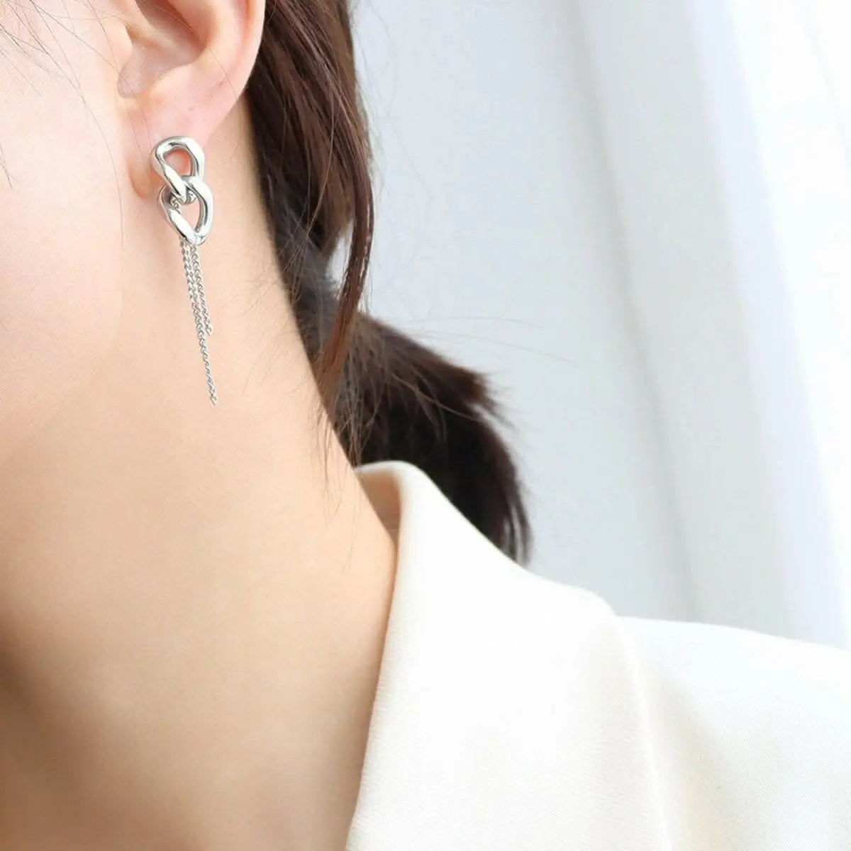 Elegant titanium steel earrings - Love Salve 