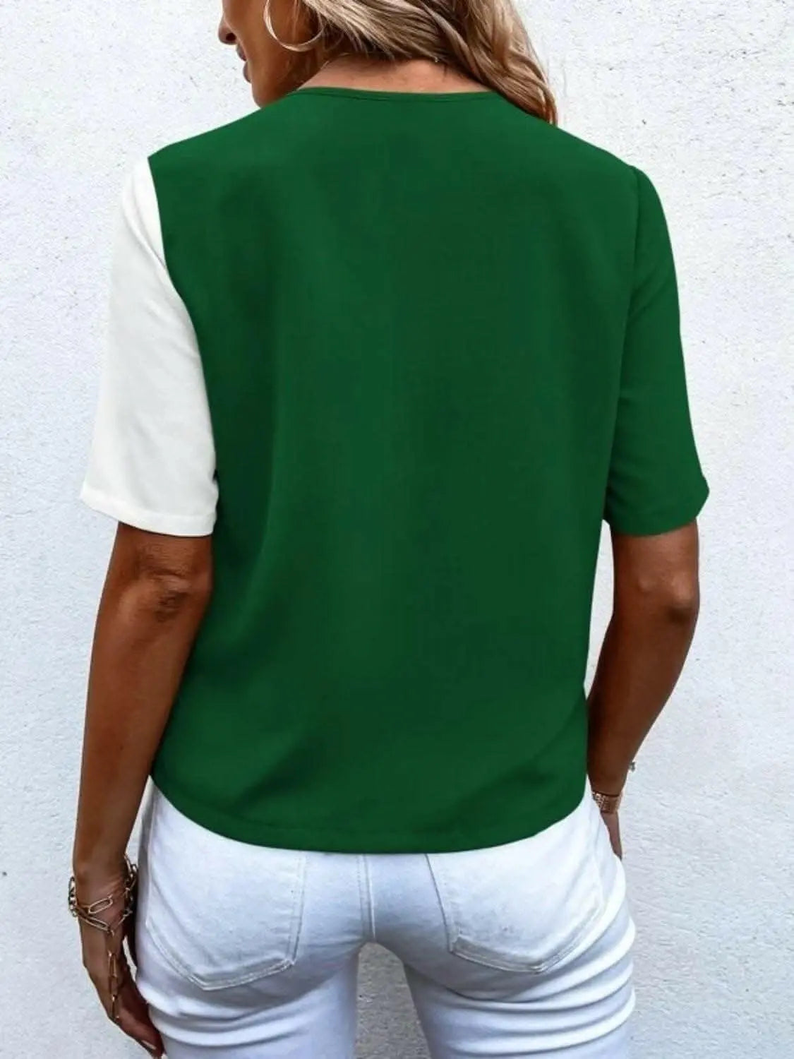 Elegant wrap blouse with buttons - Love Salve 
