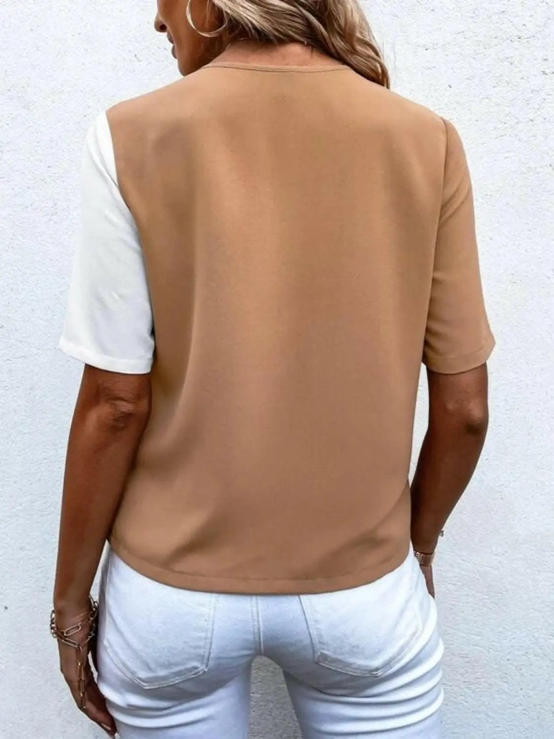Elegant wrap blouse with buttons - Love Salve 