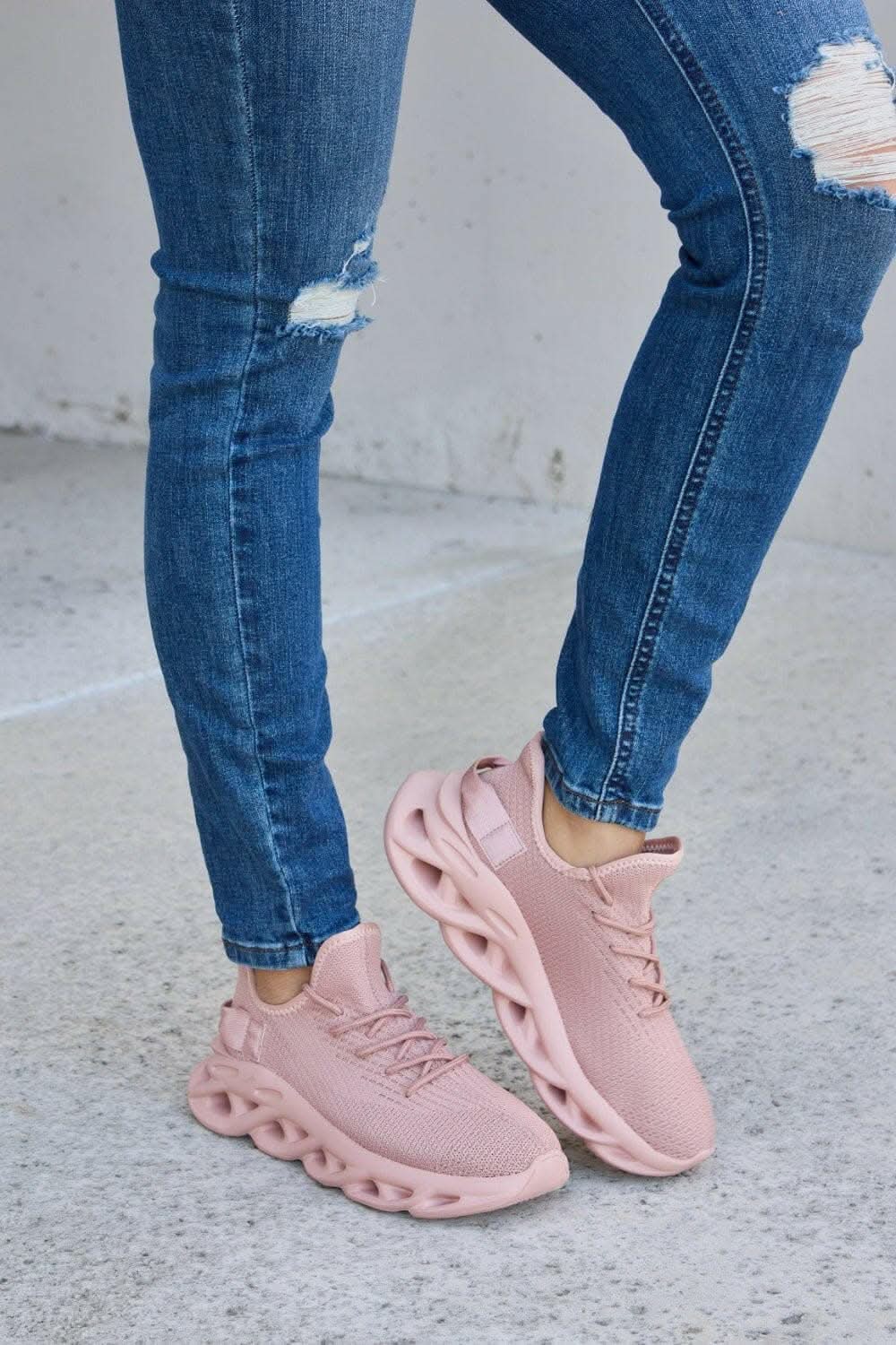 Elevate Your Style with Mesh Platform Sneakers for Active Lifestyle 