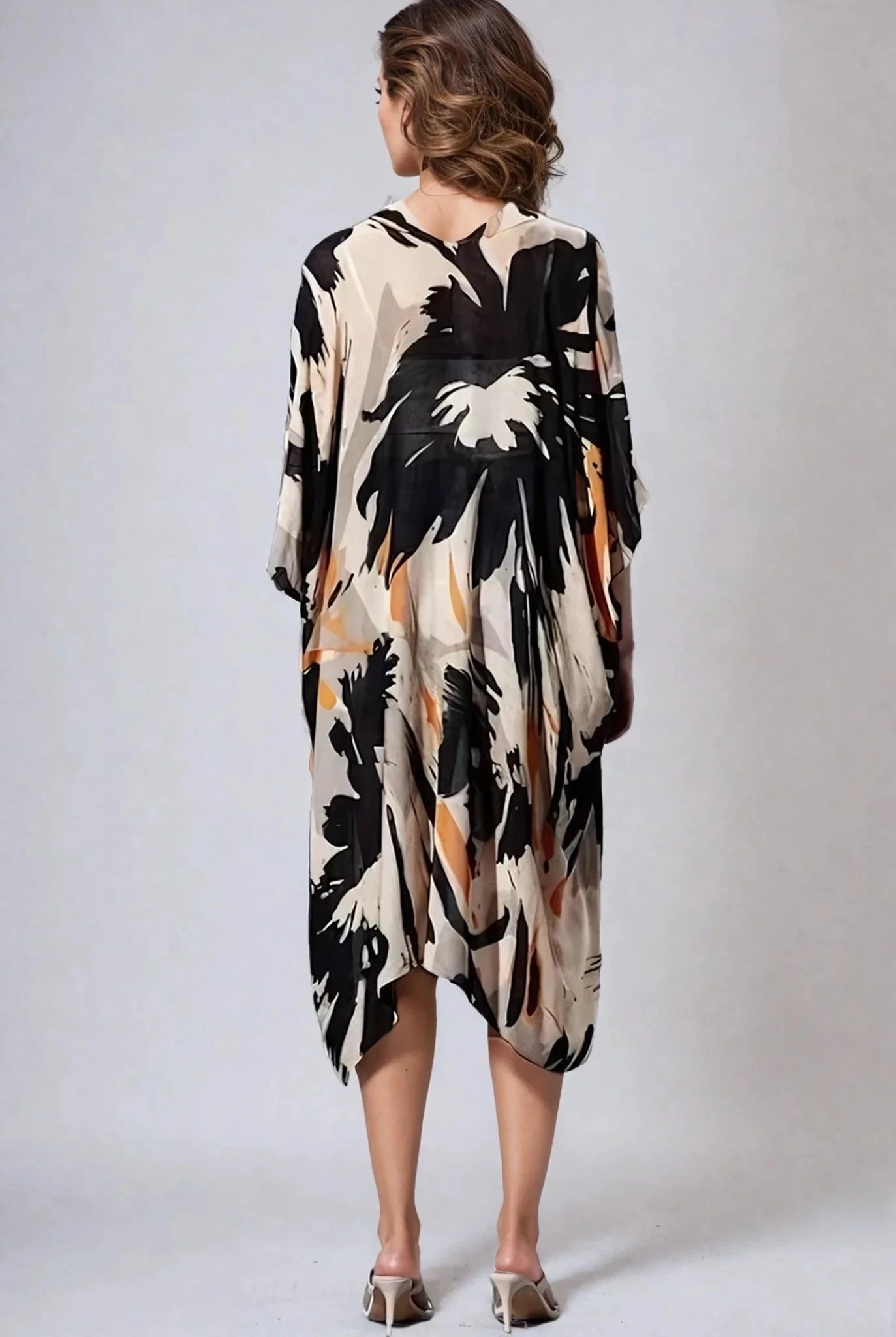 Ember Bloom Floral Kimono In Warm Earth Tones For Style Fitkitty Culture Athleisure Wear, Yoga Wear & Women's Clothing
