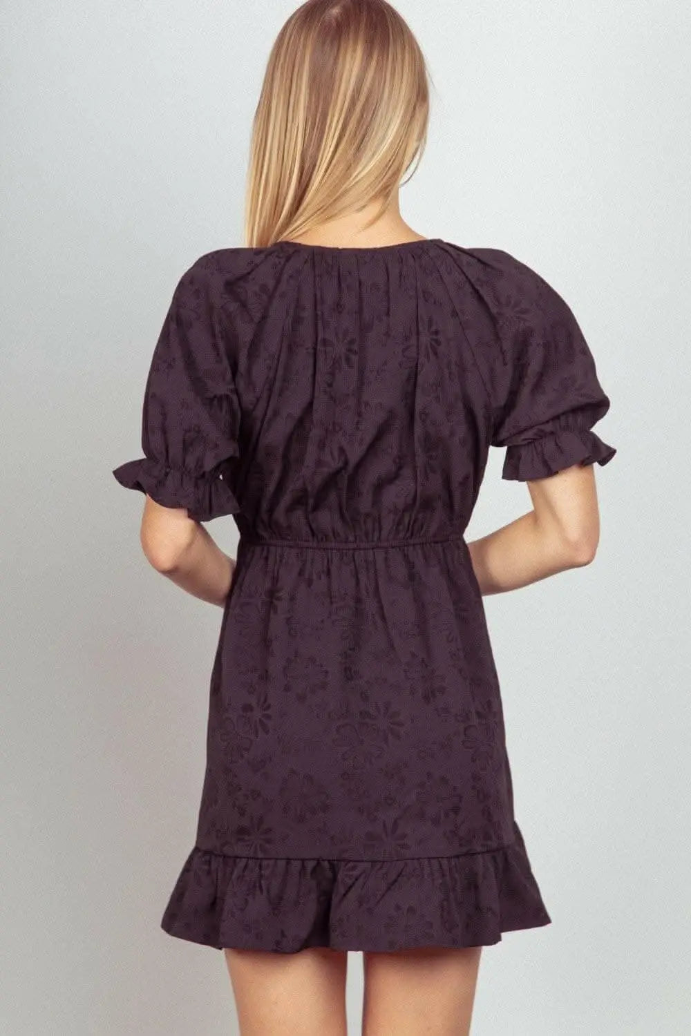Enchanting Floral Elegance Mini Dress - Love Salve 