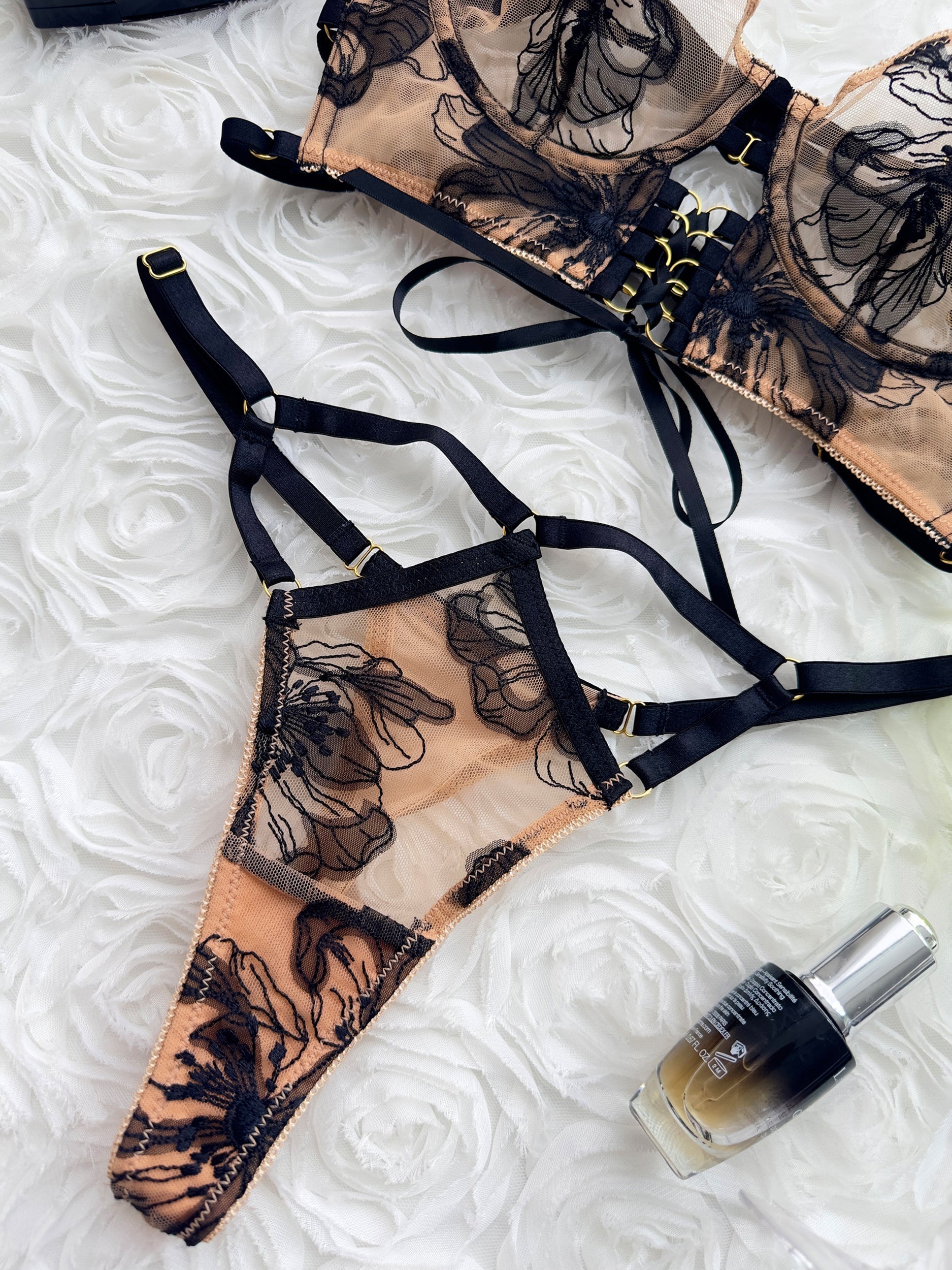 Diana Black Sculpting Body Lingerie Set Hello.LA.Girl