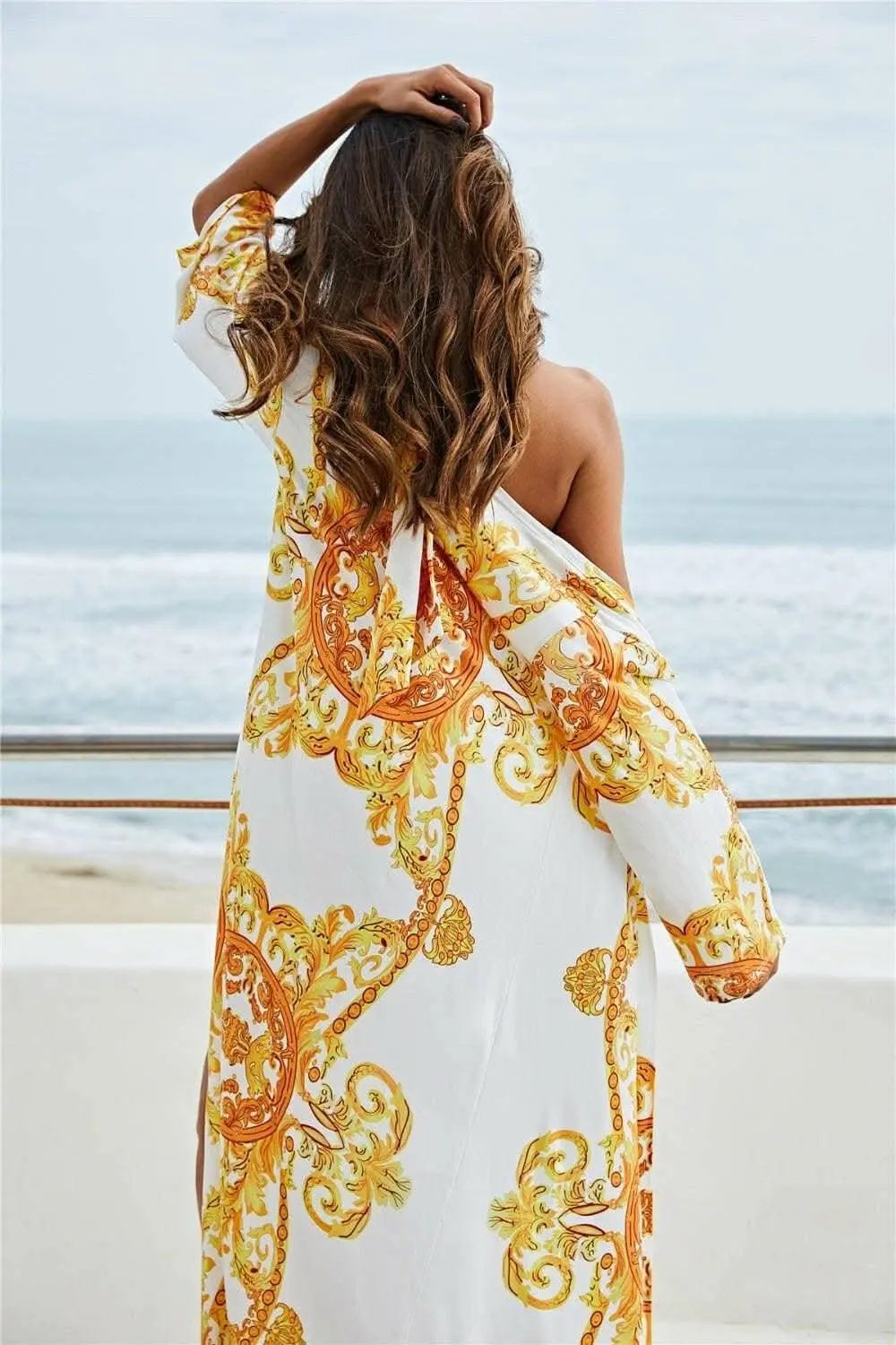 Exotic floral beachwear set - Love Salve 