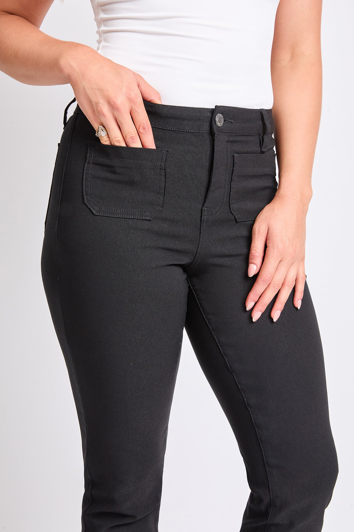 Women's Hyperstretch Crop Straight  Pants YMI JEANS