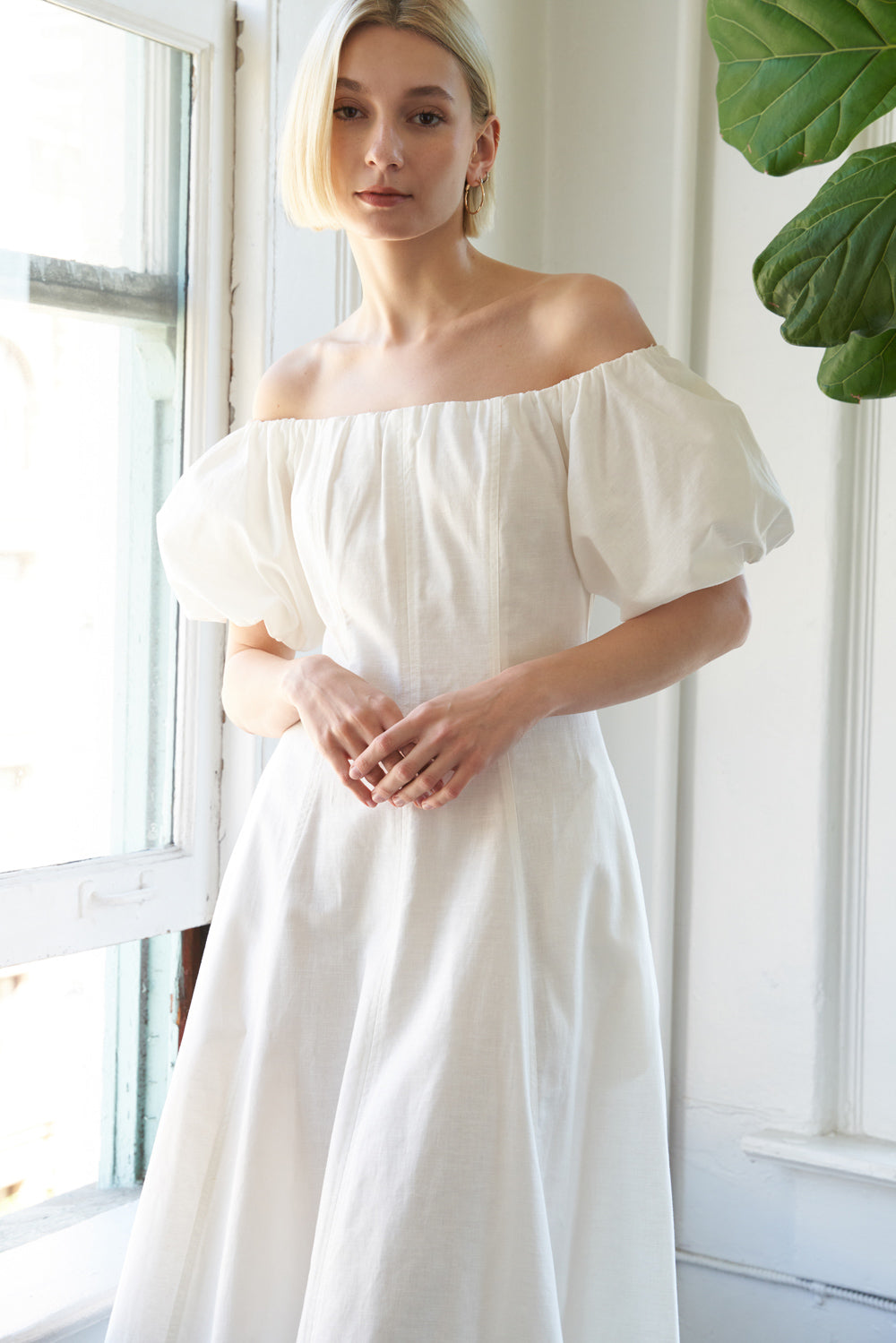 PROTECTING MY PEACE WOVEN MIDI DRESS Flying Tomato