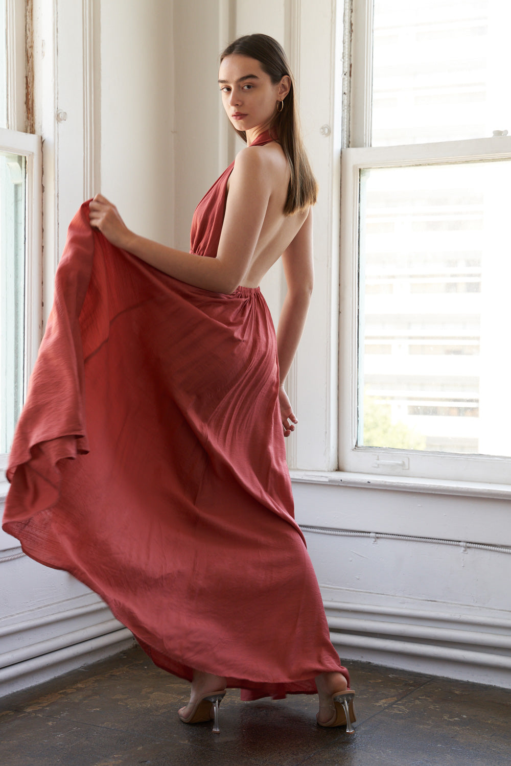 SHARE YOUR GLOW WOVEN MAXI DRESS Flying Tomato