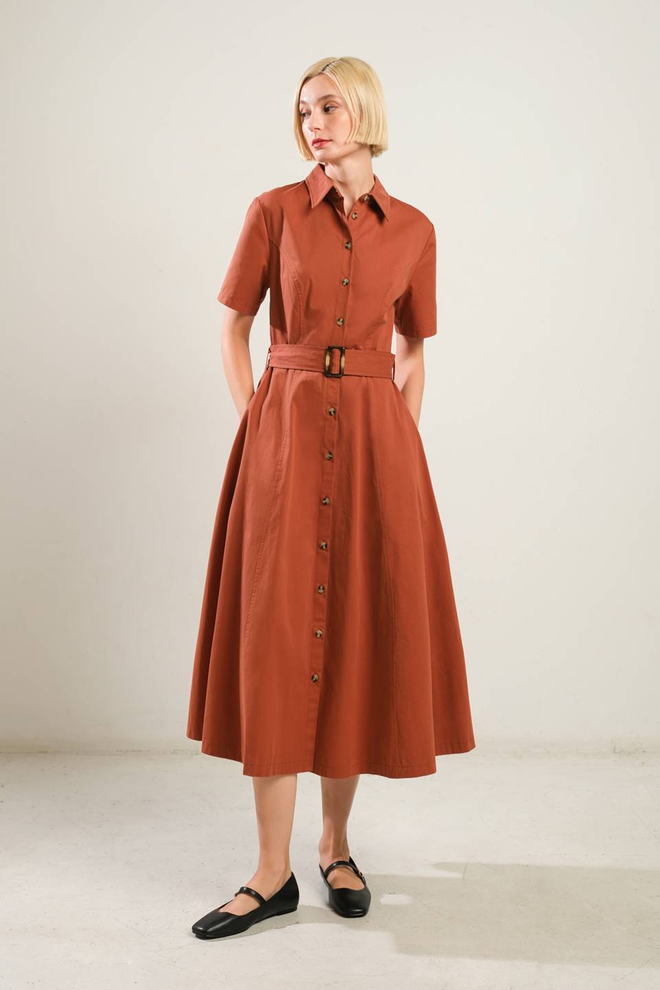 LUXE LIVING WOVEN MIDI DRESS Flying Tomato