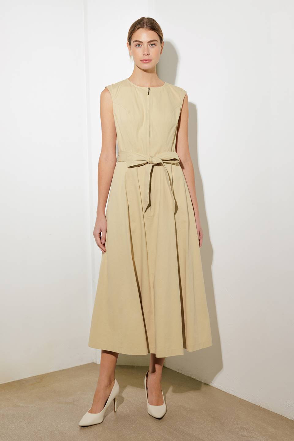 DELICATE DREAMS WOVEN MIDI DRESS Flying Tomato