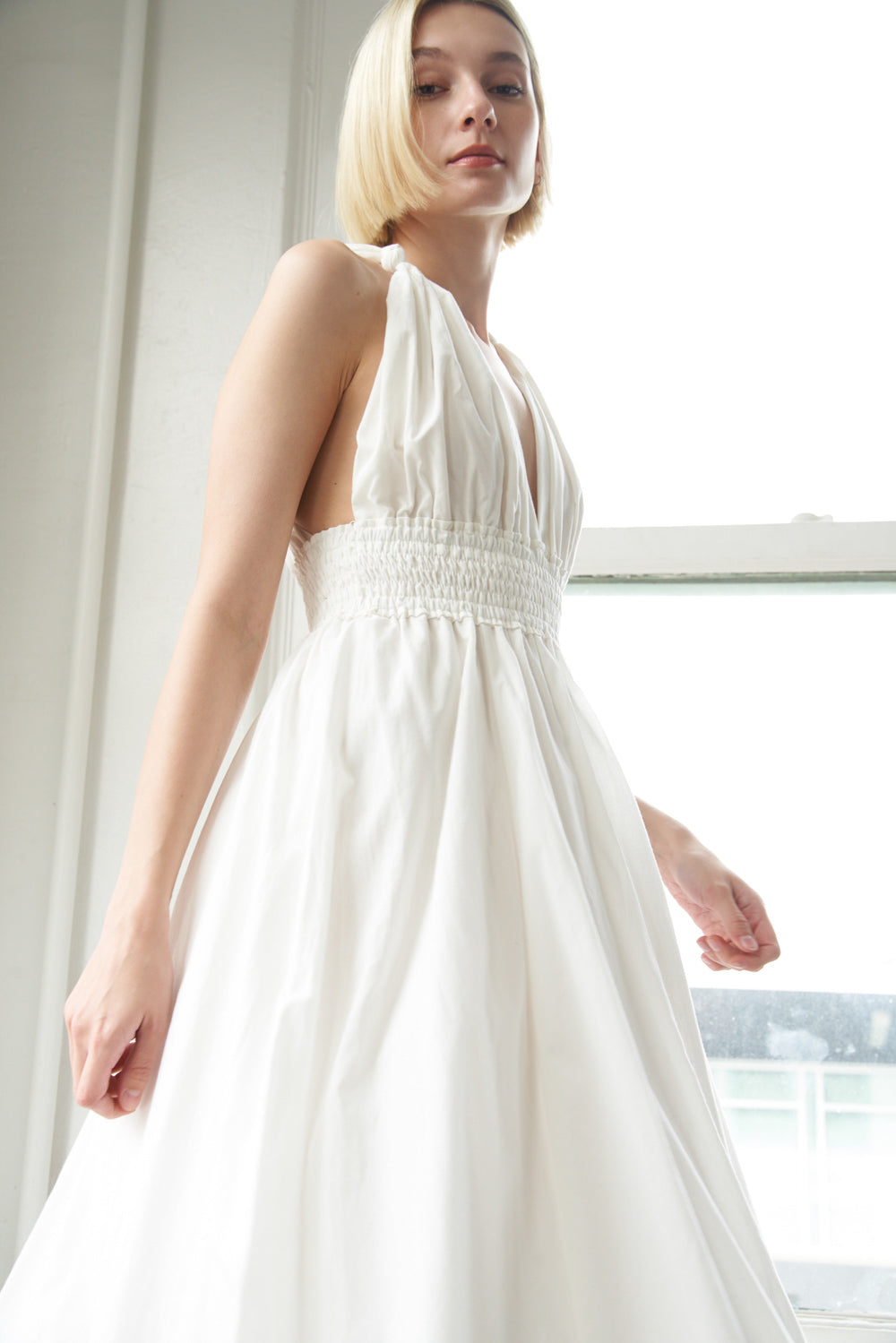 BIG CITY DREAMS WOVEN MIDI DRESS Flying Tomato