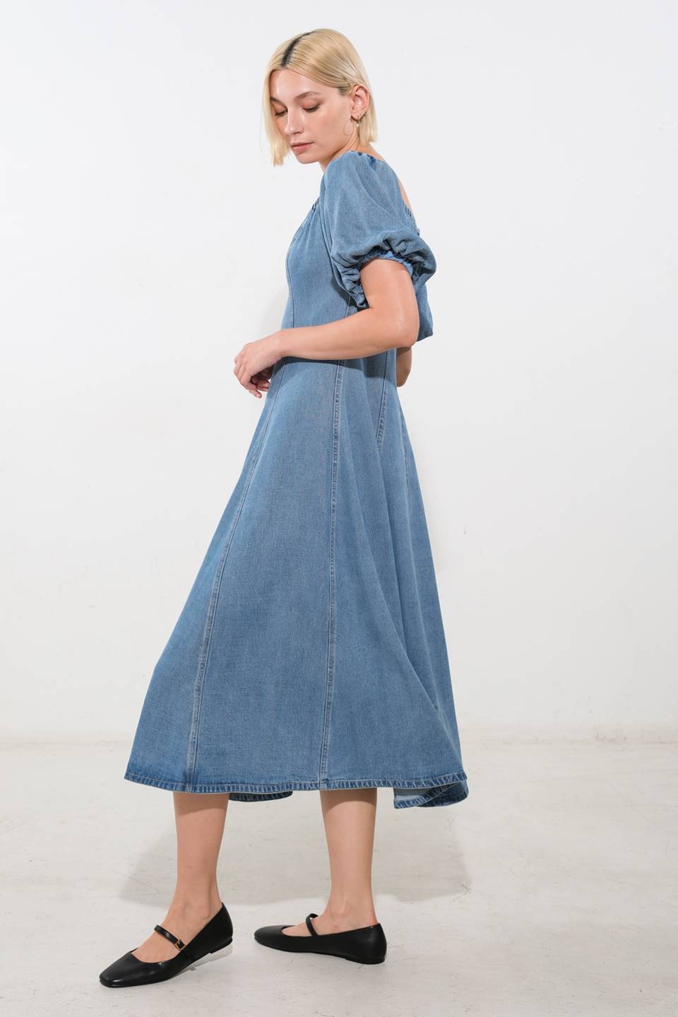 COASTAL CUTIE TENCEL MIDI DRESS Flying Tomato