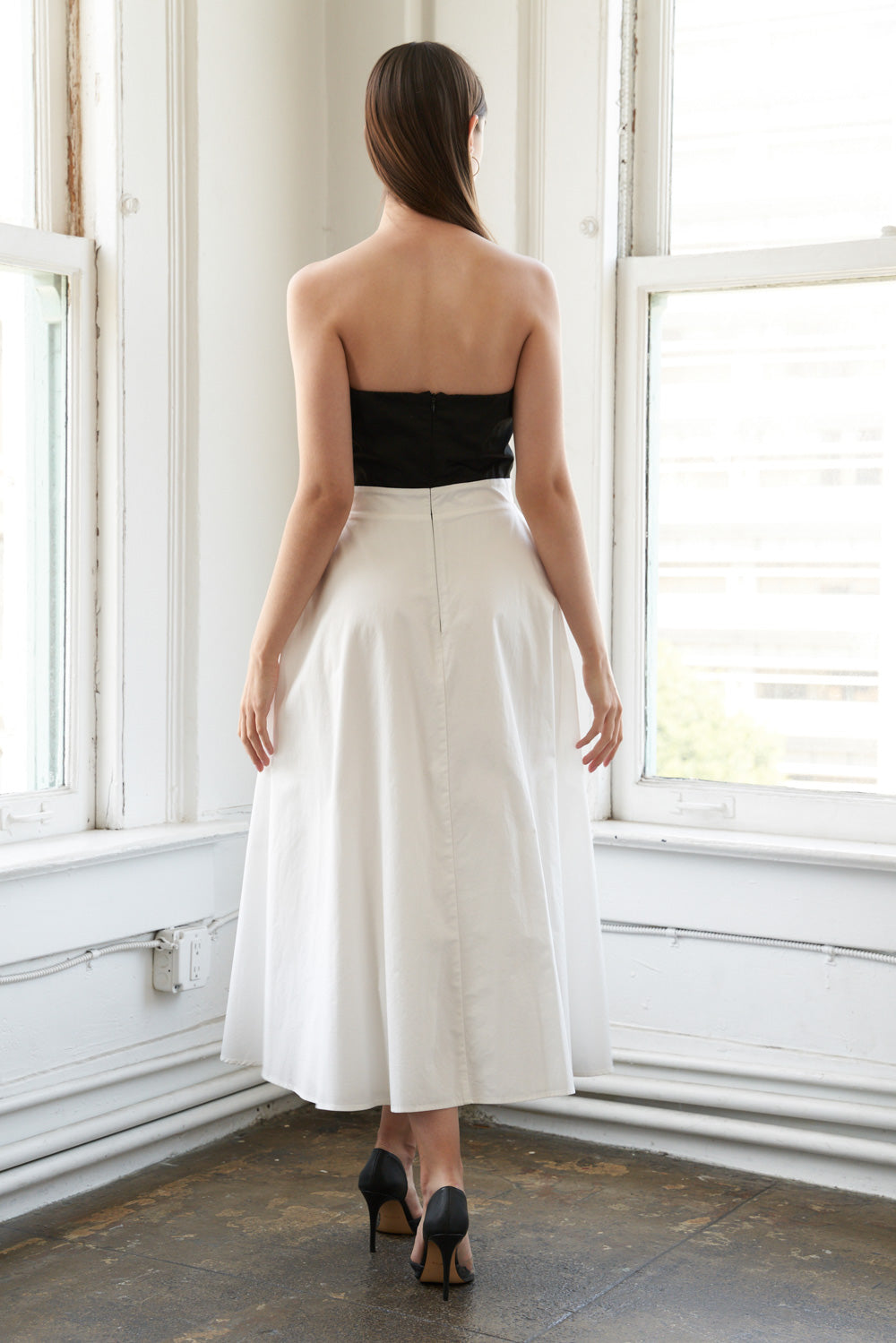 BLISSFUL BREEZE WOVEN MIDI DRESS Flying Tomato