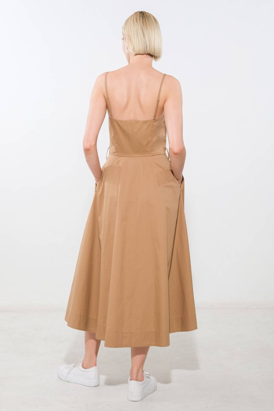 PROOF OF PERFECTION WOVEN MIDI DRESS Flying Tomato