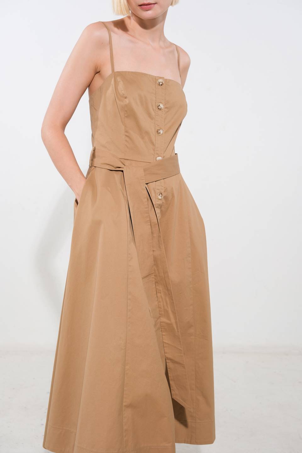 PROOF OF PERFECTION WOVEN MIDI DRESS Flying Tomato