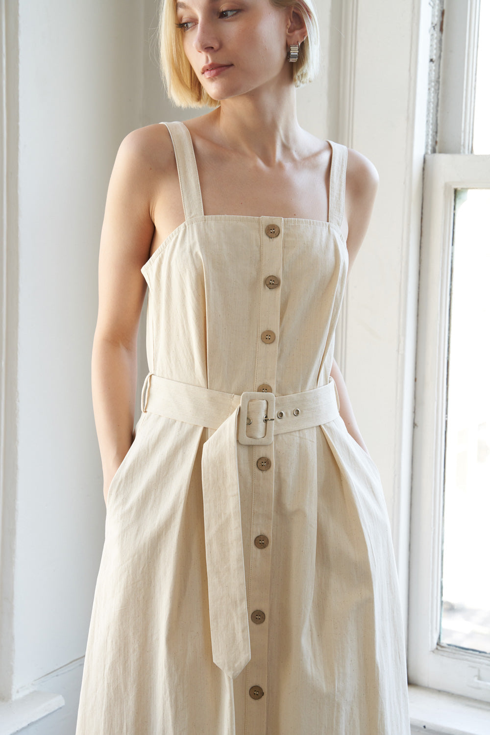 CALIFORNIA DREAMING WOVEN MIDI DRESS Flying Tomato