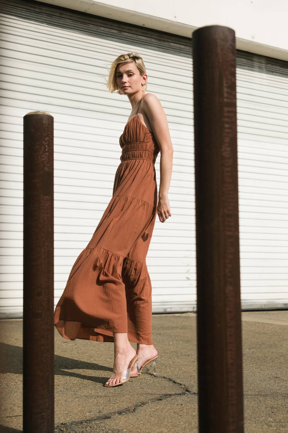 EFFORTLESS ELEGANCE WOVEN MAXI DRESS Flying Tomato