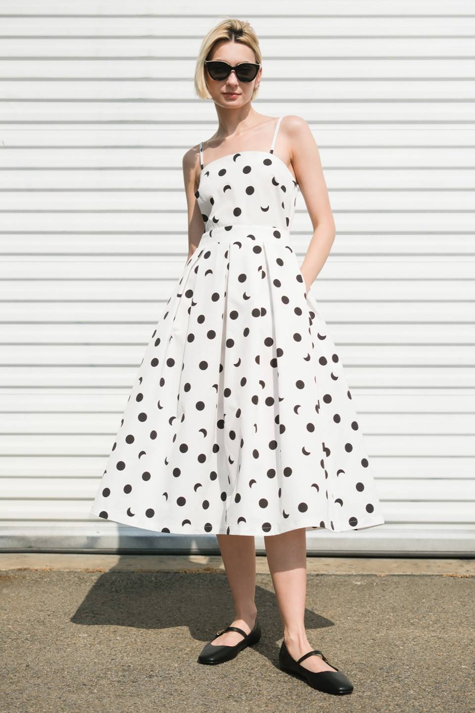 HARMONY HORIZON WOVEN MIDI DRESS Flying Tomato