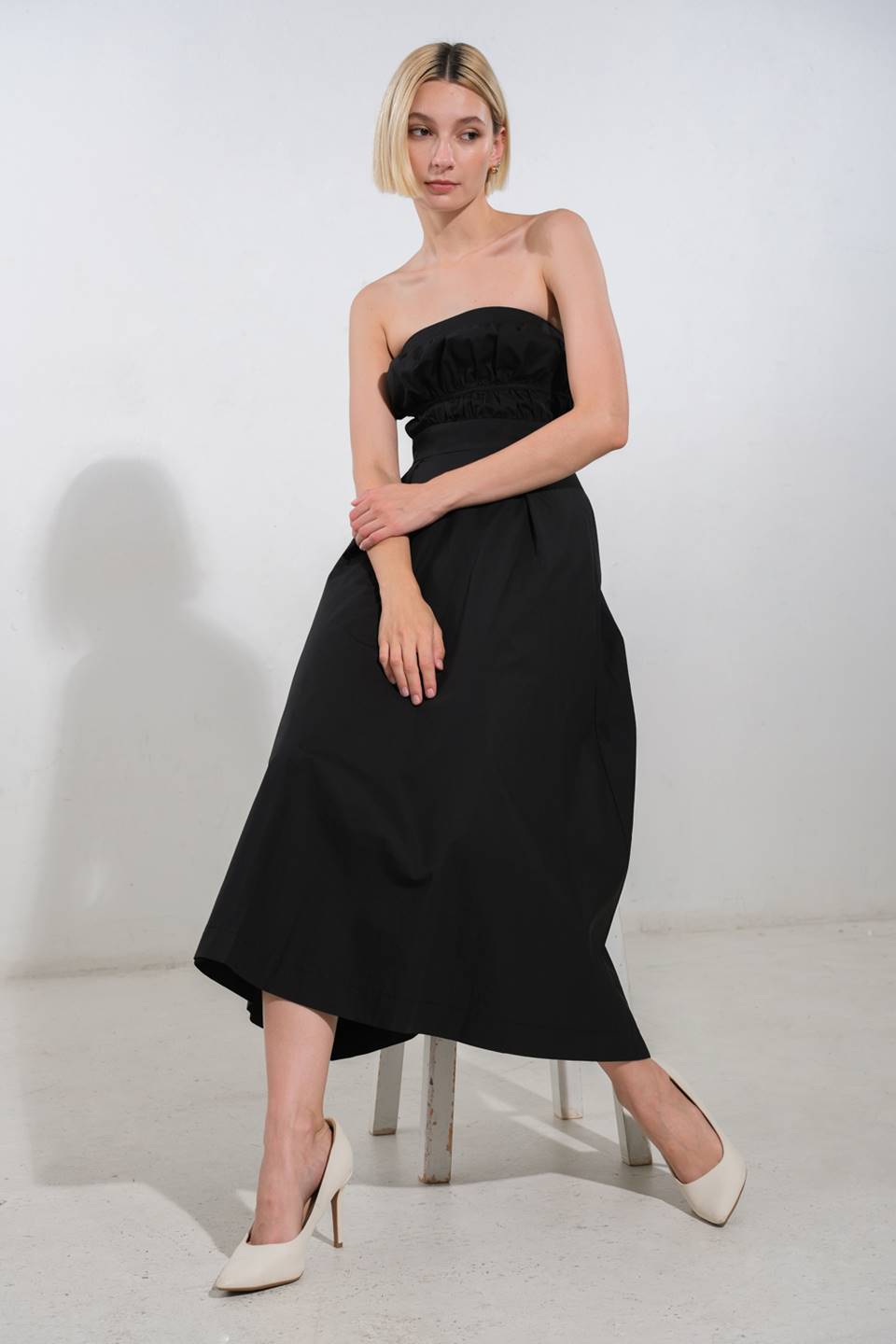 MYSTIC MUSE WOVEN MIDI DRESS Flying Tomato
