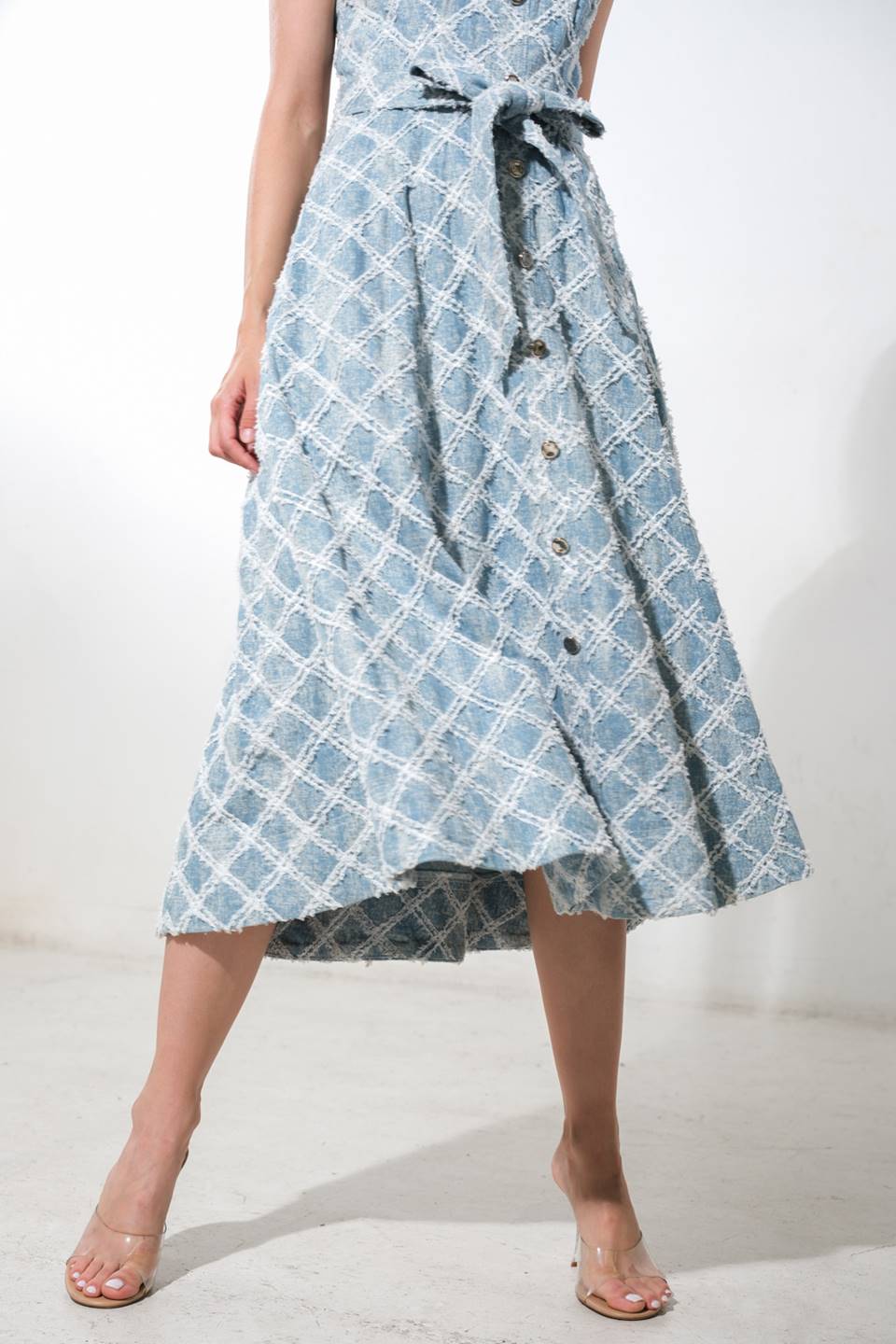 MADE TO BELIVE DENIM MIDI DRESS Flying Tomato